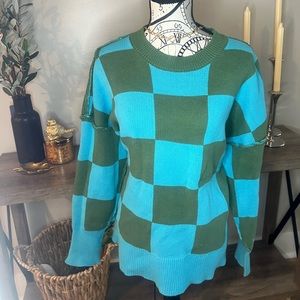 Checker sweater